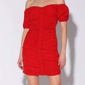 Walter Baker | red Odette mini dress